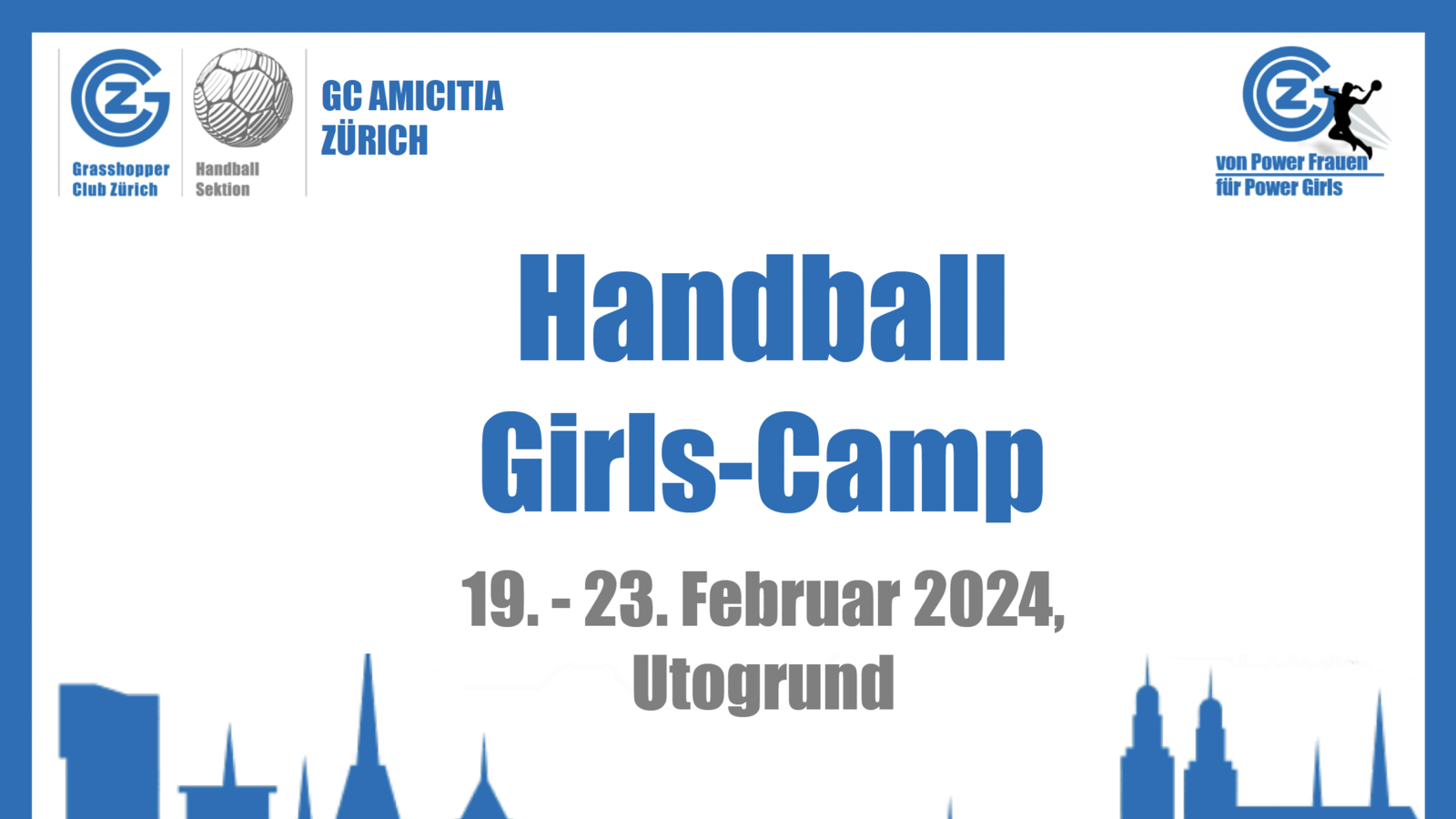 Handballcamp: Save the date! Girls-Camp in den Sportferien