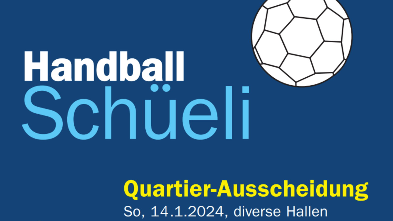 Foxi Kids: Handballschüeli am 14.01.2024 - jetzt anmelden!